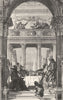 VENICE. Antony & Cleopatra-feast-Tiepolo 1880 old antique print picture
