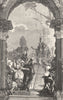 VENICE. Antony, Cleopatra-Tiepolo-Fresco, Labbia 1880 old antique print