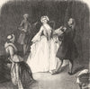 VENICE. Dancing lesson-Pietro Longhi 1880 old antique vintage print picture