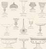 VENICE. Goblet, vase. Murano, Millefiori, Beroviero 1880 old antique print