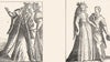 VENICE. Lady of Vicenza & dance master-Bertelli 1880 old antique print picture