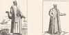 VENICE. Venetian noble, winter, 16thC; Magistrate 1880 old antique print