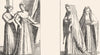 VENICE. Married woman; Widow-Giacomo Franco 1880 old antique print picture