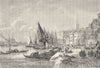VENICE. View from Riva Dei Schiavoni 1880 old antique vintage print picture
