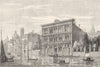 VENICE. Vendramin Palace-Grand Canal 1880 old antique vintage print picture
