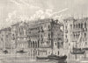 VENICE. The Casa Doro-Grand Canal 1880 old antique vintage print picture
