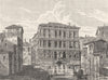 VENICE. The Pesaro Palace-Grand Canal 1880 old antique vintage print picture