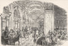 VENICE. The Cafe Florian 1880 old antique vintage print picture