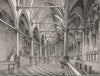 VENICE. Sta Maria Gloriosa dei Frari 1880 old antique vintage print picture