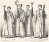 VENICE. Acolytes 1880 old antique vintage print picture