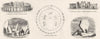 STONEHENGE. Plan; Druid Circle, Darab; Stone, Iran 1845 old antique print