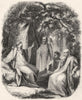 CLERGY. Arch-Druid & Druids 1845 old antique vintage print picture