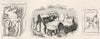 JERSEY. Druid circle; Gaulish gods. Hesus, Cernunnos 1845 old antique print