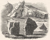 SOMT. Stone at Stanton Drew 1845 old antique vintage print picture