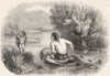 COSTUME. British costume 1845 old antique vintage print picture