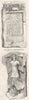 MONUMENTS. Tomb of Roman Physician; image Victory 1845 old antique print