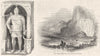 ITALY. Roman soldier; highway, banks of Tiber 1845 antique print picture