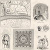 ROMAN LONDON. Plan & remains 1845 old antique vintage print picture