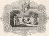 TRIBAL. Saxon Emblems of month 1845 old antique vintage print picture