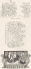 SOCIETY. Dance, Dinner, Ornamented Seat 1845 old antique vintage print picture