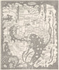 MAPS. Saxon 10th Century. Pillars of Hercules 1845 old antique plan chart