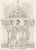 RELIGIOUS. St Aethelwold's Benedictional 1845 antique print picture