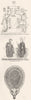 ROYALTY. Canute and his Queen 1845 old antique vintage print picture