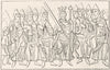 ENGLAND. Witenagemot King presiding  1845 old antique vintage print picture