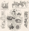 NORMAN CONQUEST. Bayeux Tapestry extracts, Hastings 1845 old antique print