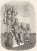 KINGS. William I granting land to Earl Brittany 1845 old antique print picture