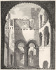 KENT. Remains of Upper Story Rochester Castle 1845 old antique print picture