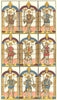 PAINTED WINDOW. Saxon, Norman Earls-Mercia & Chester 1845 old antique print