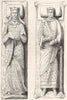 FONTEVRAUD. Eleanor, Queen of Henry II Tomb; Effigy  1845 old antique print