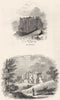 OXON. Woodstock; before 1714 1845 old antique vintage print picture