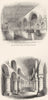 ROME. St Peter's Chapel, Tower of London; White 1845 old antique print picture