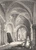 NORTHUMBS. Chapel in Newcastle Castle 1845 old antique vintage print picture
