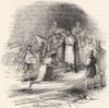LANDSCAPES. Knighting, Field of Battle 1845 old antique vintage print picture