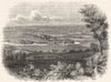 BERKS. Runnymede 1845 old antique vintage print picture