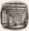 BUILDINGS. Room of State, temp John 1845 old antique vintage print picture