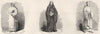 CLERGY. Carthusian; Benedictine; Cistercian 1845 old antique print picture