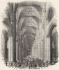 LONDON. Paul's Walk 1845 old antique vintage print picture