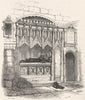 CLERGY. Prior Rahere's tomb 1845 old antique vintage print picture
