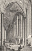 TEMPLES. West Window Altar, Temple Church 1845 old antique print picture