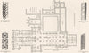 DURHAM. Norman Moulding; ; Plan of Cathedral; ;  1845 old antique print