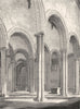 ISRAEL. Bede's Tomb, Galilee, Durham 1845 old antique vintage print picture