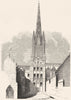 NORFOLK. Cathedral of Norwich 1845 old antique vintage print picture