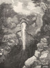 WALES. Devil's Bridge, South Built 1845 old antique vintage print picture