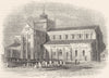 HANTS. Abbey Church, Romsey, Hampshire 1845 old antique vintage print picture