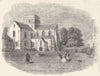 HANTS. St Cross, near Winchester 1845 old antique vintage print picture