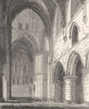 HANTS. St Cross 1845 old antique vintage print picture